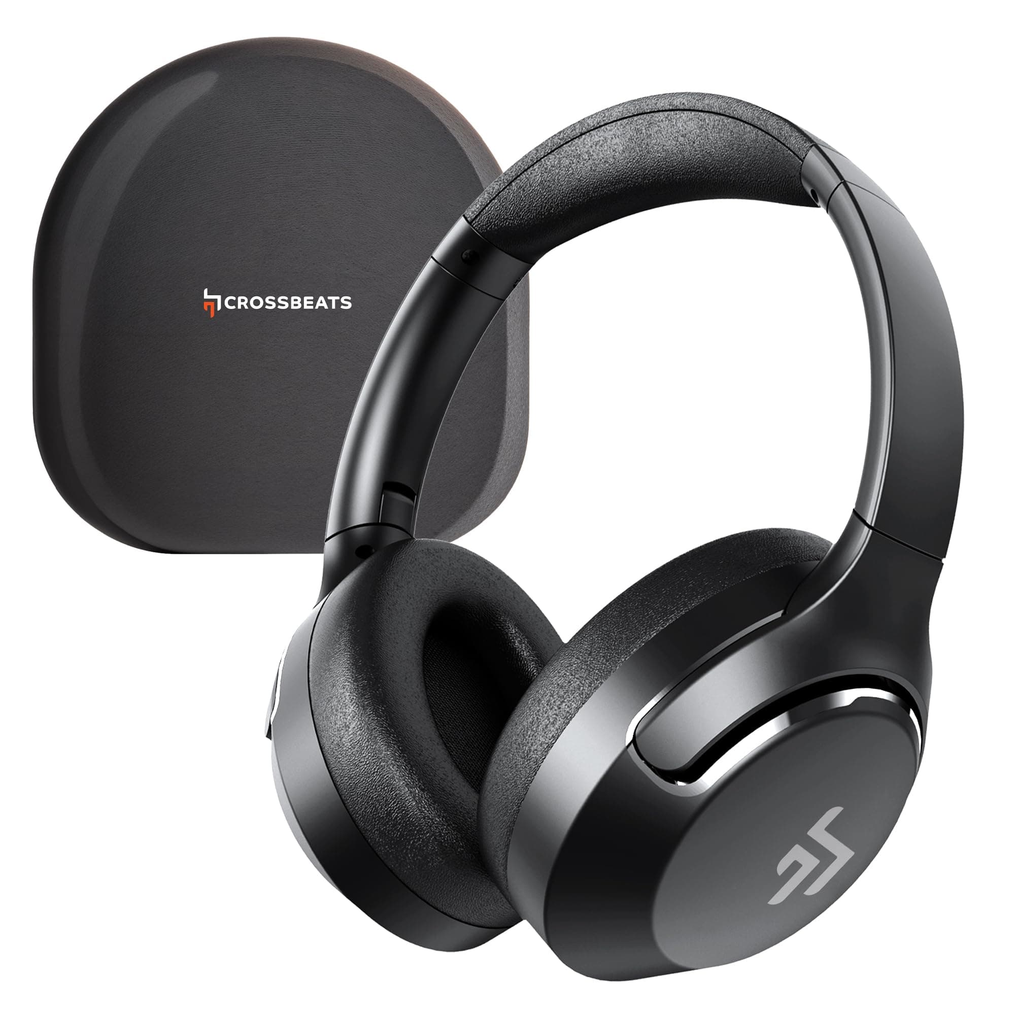 CrossBeats Roar 3.0 Over Ear Wireless Bluetooth Headphones with Carry Case | 45db Hybrid Active Noise Cancellation ANC Headset with Mic | Pure Bass | ...