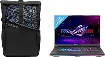 ASUS ROG Strix G16 (2023) 90WHr Battery, Intel Core i7-13650HX 13th Gen, 16" FHD+ 165Hz, 6GB RTX 4050, (16GB RAM/1TB SSD), G614JU-N3201WS + ROG BP4701...