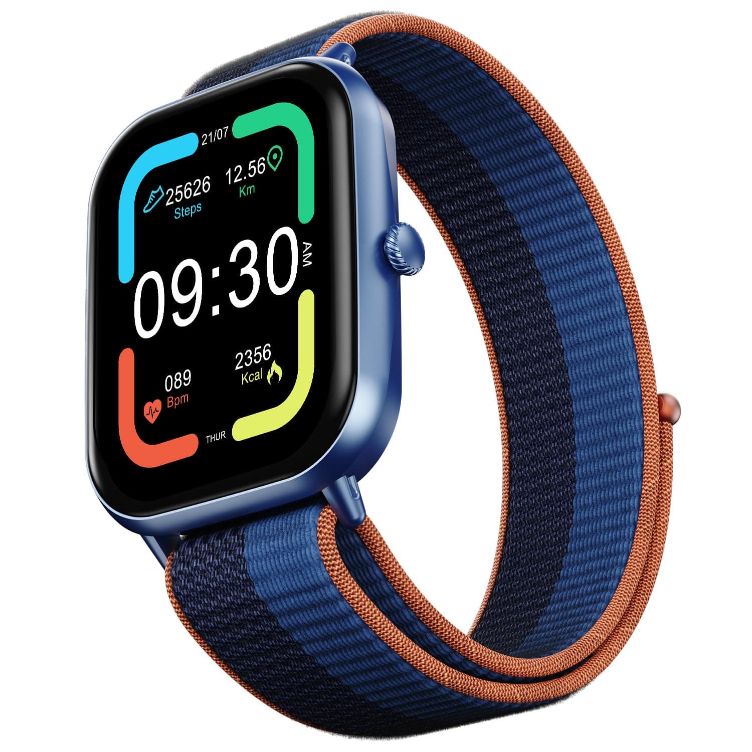 Fire-Boltt Newly Launched Ninja Call Pro Max Nyluxe Smart Watch 2.01 inch Display, Bluetooth Calling, 120+ Sports Modes, Health Suite, Voice Assistanc...