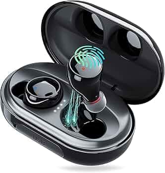 EDYELL C5 Bluetooth Earbuds: 120H Playtime Bluetooth Bus with 3500Mah Charging Case IPX7 Waterproof Earbuds Bluetooth with Mic Wireless Touch Control ...