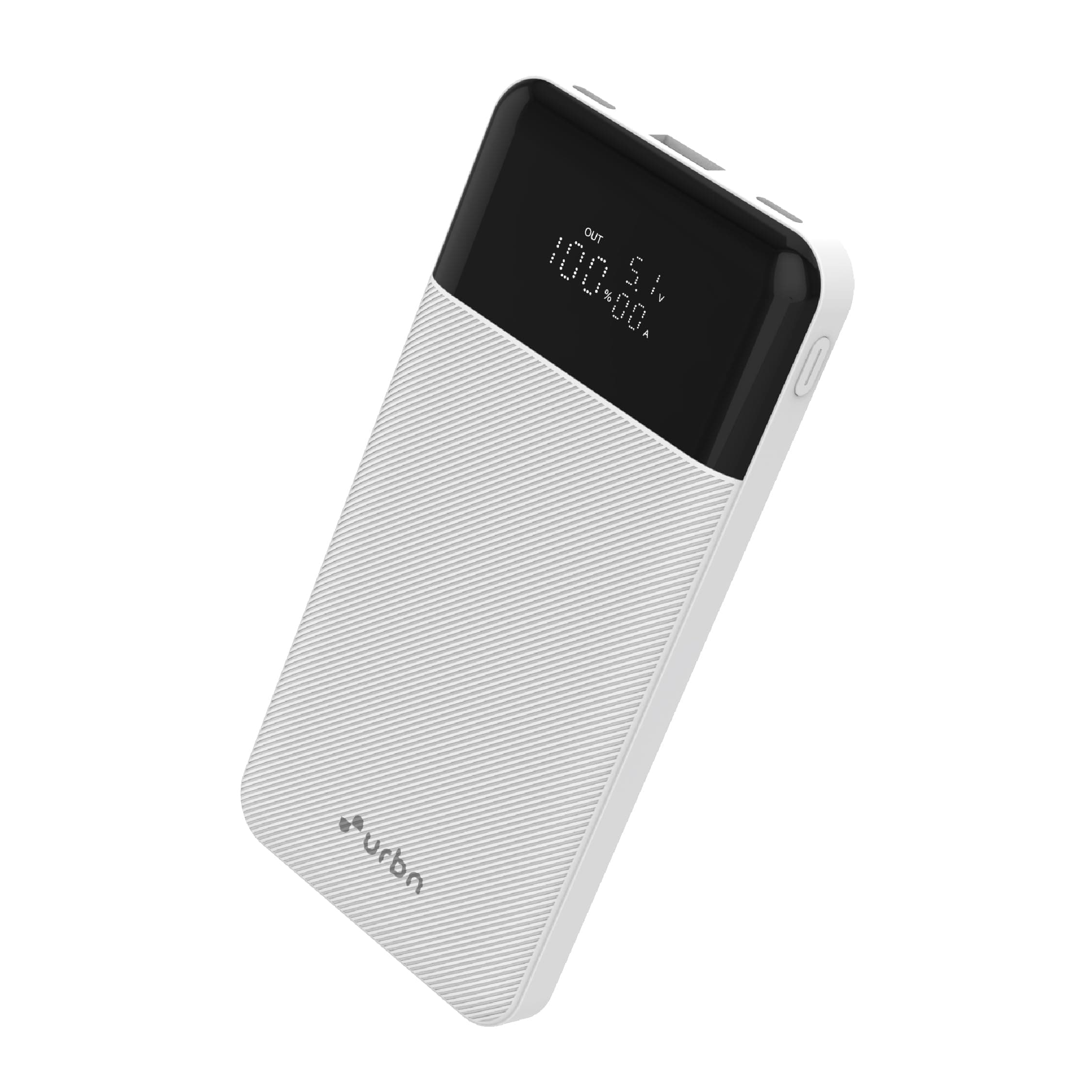 URBN 10,000 mAh Edge Power Bank with Smart LED Display, Ultra Slim & Compact, 22.5W Fast Charging, Power Delivery, Quick C...