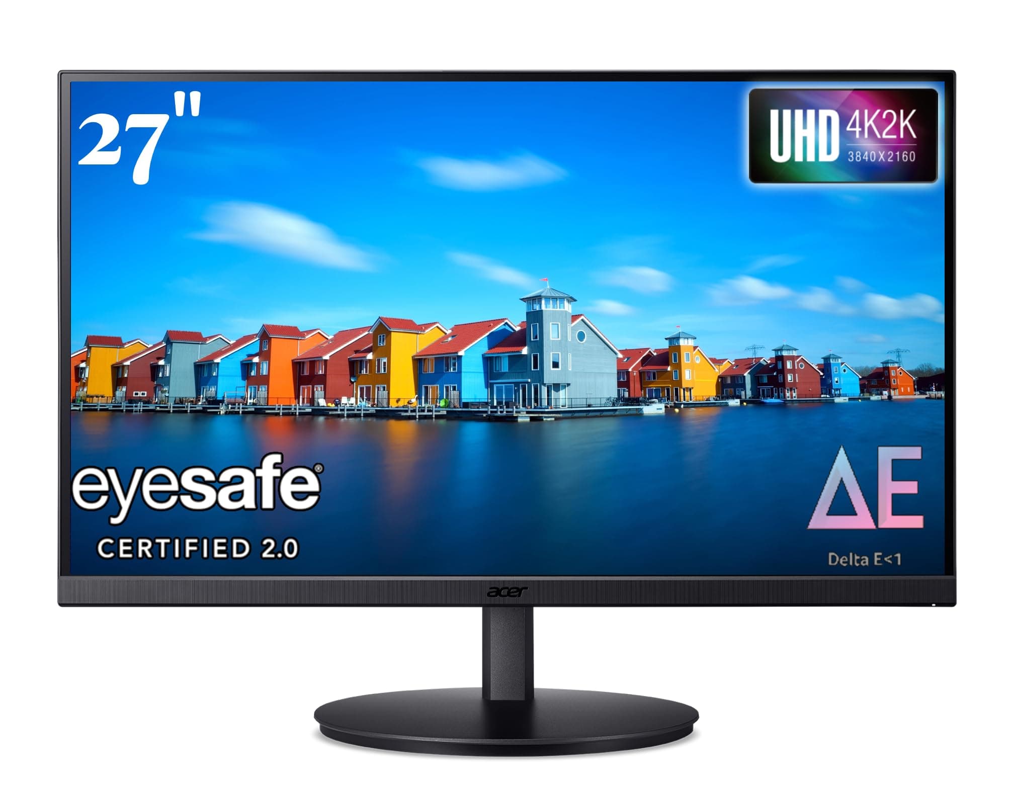 Acer CB272K 27 Inch UHD 4K 3840 X 2160 Pixels IPS Backlit LED LCD Monitor I HDR 10, Delta E<1, 350 Nits, 99% sRGB I Height Adjustable, Tilt & Pivot I ...