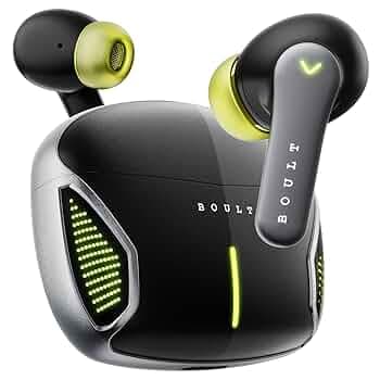 Boult Newly Launched Audio Z20 Gaming Wireless in Ear Earbuds with 50H Playtime, 4 Mics ENC, 45ms Low Latency Gaming, Breathing LEDs, Made in India, 1...