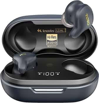 TOZO Golden X1 Wireless Earbuds Balanced Armature Driver and Hybrid Dynamic Driver, Bluetooth Headphones OrigX Pro, LDAC & Hi-Res Audio Wireless, Nois...
