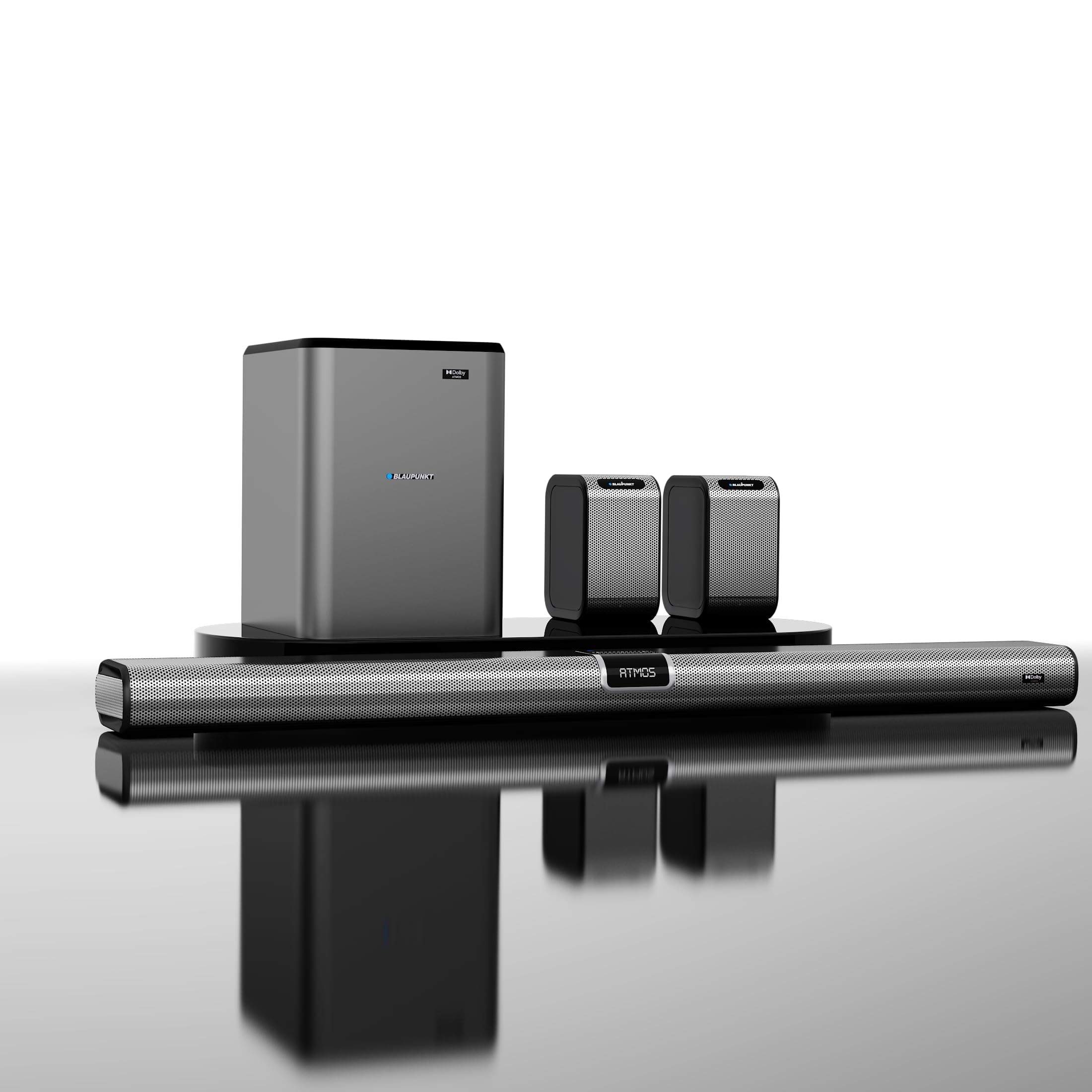 Blaupunkt SBW600 XCEED Emperor Indias Most Powerful 12.1.4 Dolby Atmos Home Theatre | 17 Runway Acoustic Drivers | 1200W RMS | 8" Wireless Subwoofer I...