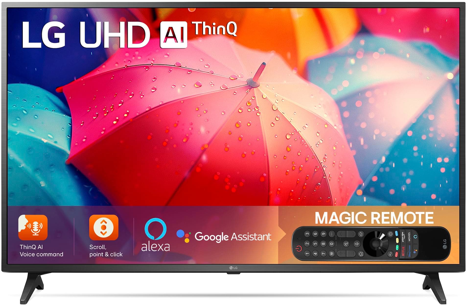 LG 108 cm (43 Inches) 4K Ultra HD Smart LED TV 43UQ7550PSF (Black) (2022 Model)