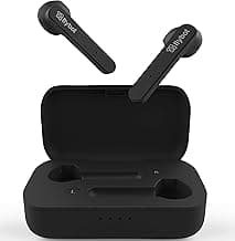 Flybot Beat 100 True Wireless Bluetooth 5.0 Earphones with Charging Case, Compatible with Android and iOS IPX4 Water Resistance Deep Bass Feature (Bla