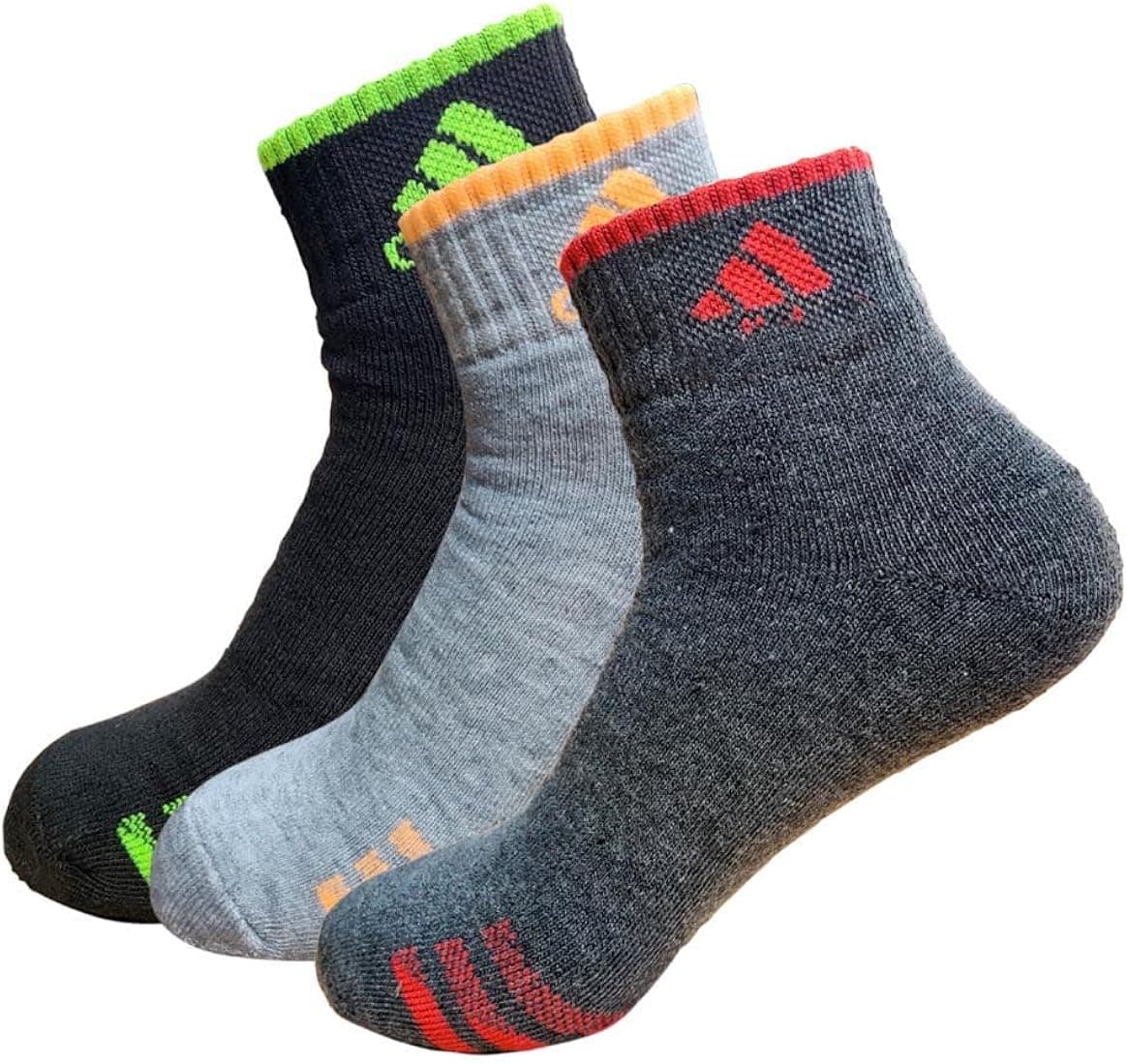 VEMOLI 3 Pairs Casual Ankle Socks Premium Ankle Length Sports Socks With Thick Cotton Cushion Multi-Purpose, Extra Durable Socks In An Assorted Combo,...
