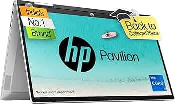 HP Pavilion x360 2-in-1 Laptop 14-ek1021TU: Intel Core i7-1355U, 16GB RAM, 512GB SSD, 14" FHD Touchscreen, Windows 11 Home