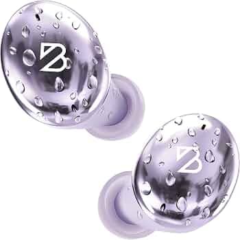 Tempo 30 Purple Wireless Earbuds for Small Ears Women, Cute Purple Earbuds with Mic, Bluetooth Earphones w/Bass Boost for Small Ear Canals, IPX7 Sweat...