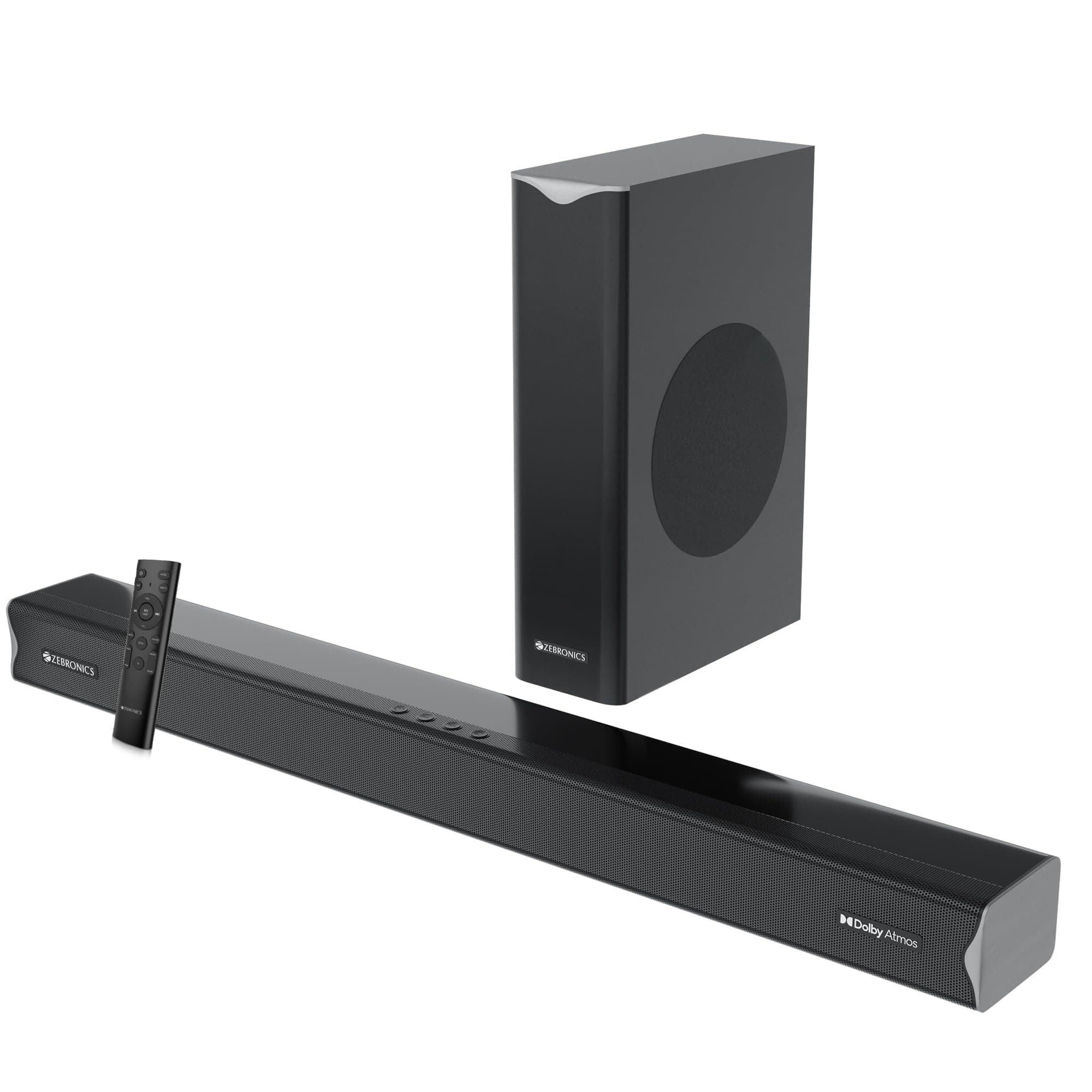 ZEBRONICS Newly Launched Jukebar 1000 150Watts Soundbar with Subwoofer, Dolby Atmos, LED Display, Bluetooth V5.3, HDMI (eARC), Optical in, USB, AUX, W...
