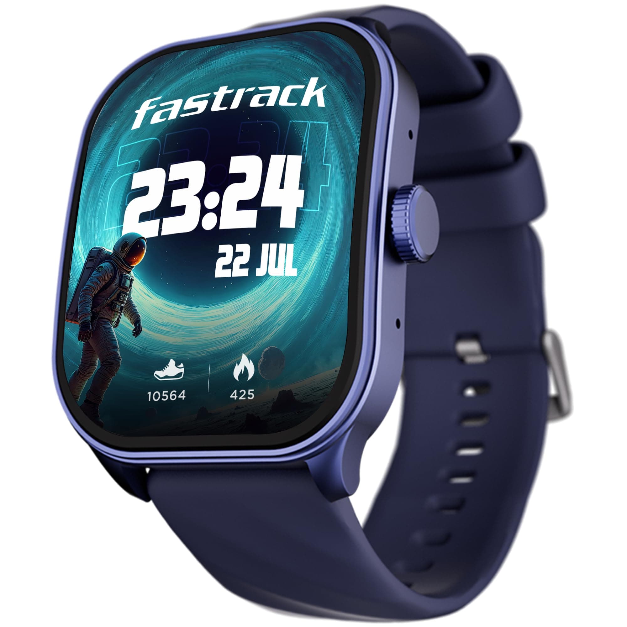 Fastrack FS1 Pro Smartwatch|Worlds First 1.96" Super AMOLED Arched Display with Highest Resolution of 410x502|SingleSync BT Calling|NitroFast Charging...