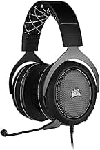 Corsair HS60 PRO Surround Gaming Headset (7.1 Surround Sound, Adjustable Memory Foam Ear Cups, Noise-Cancelling Detachable Microphone with PC, PS4, Xb