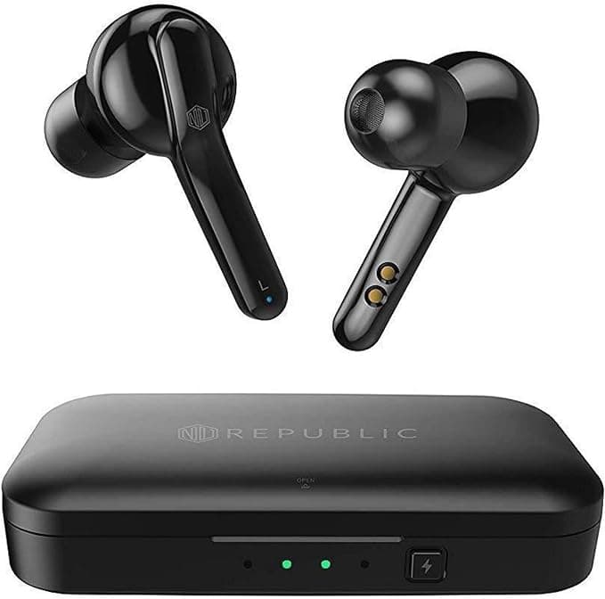 Nu Republic Jaxxbuds Truly Wireless Bluetooth in Ear Earphone with Mic (Black) In-Ear