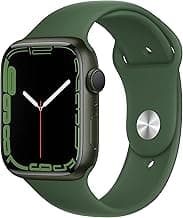 Apple Watch Series 7 (GPS, 45mm) - Green Aluminium Case with Clover Sport Band - Regular