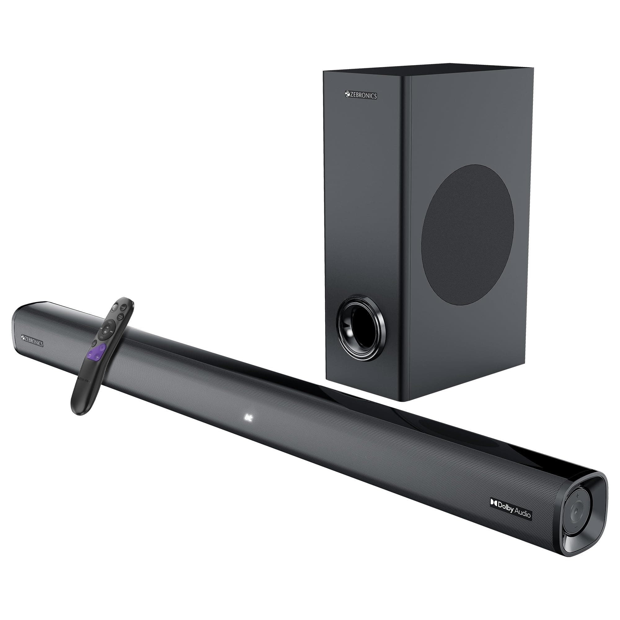 ZEBRONICS Juke BAR 6500, Dolby Soundbar, 120 Watts, Virtual 5.1 Surround, Dolby Audio, Dual Driver Soundbar, 5.25"" Subwoofer, Bluetooth | HDMI (ARC) ...