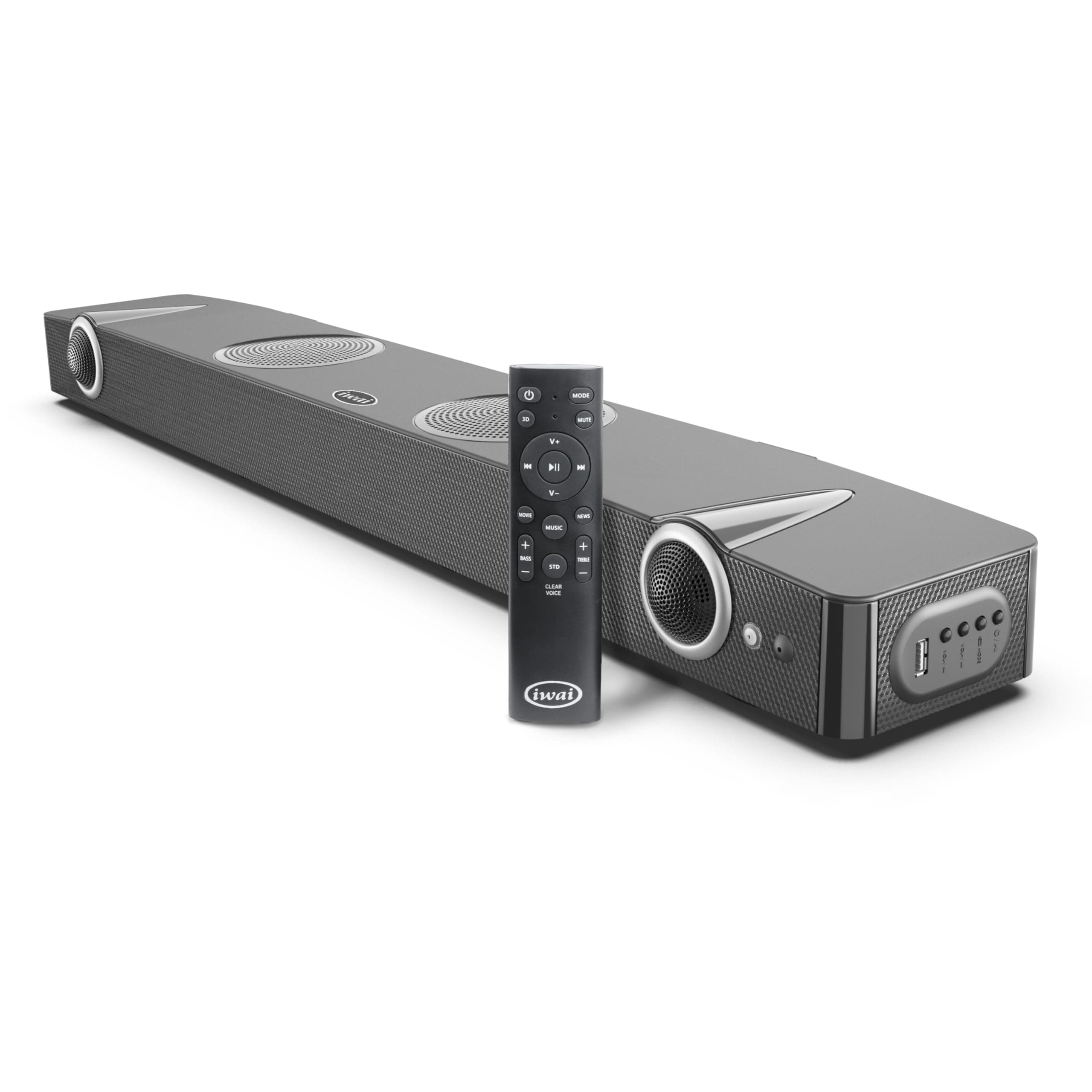 IWAI Thunder 200W 2.2 Soundbar SBVB2000 with 3D Surround Sound, 100mm Subwoofer, HDMI ARC, 4 EQ Modes, Bluetooth 5.3.