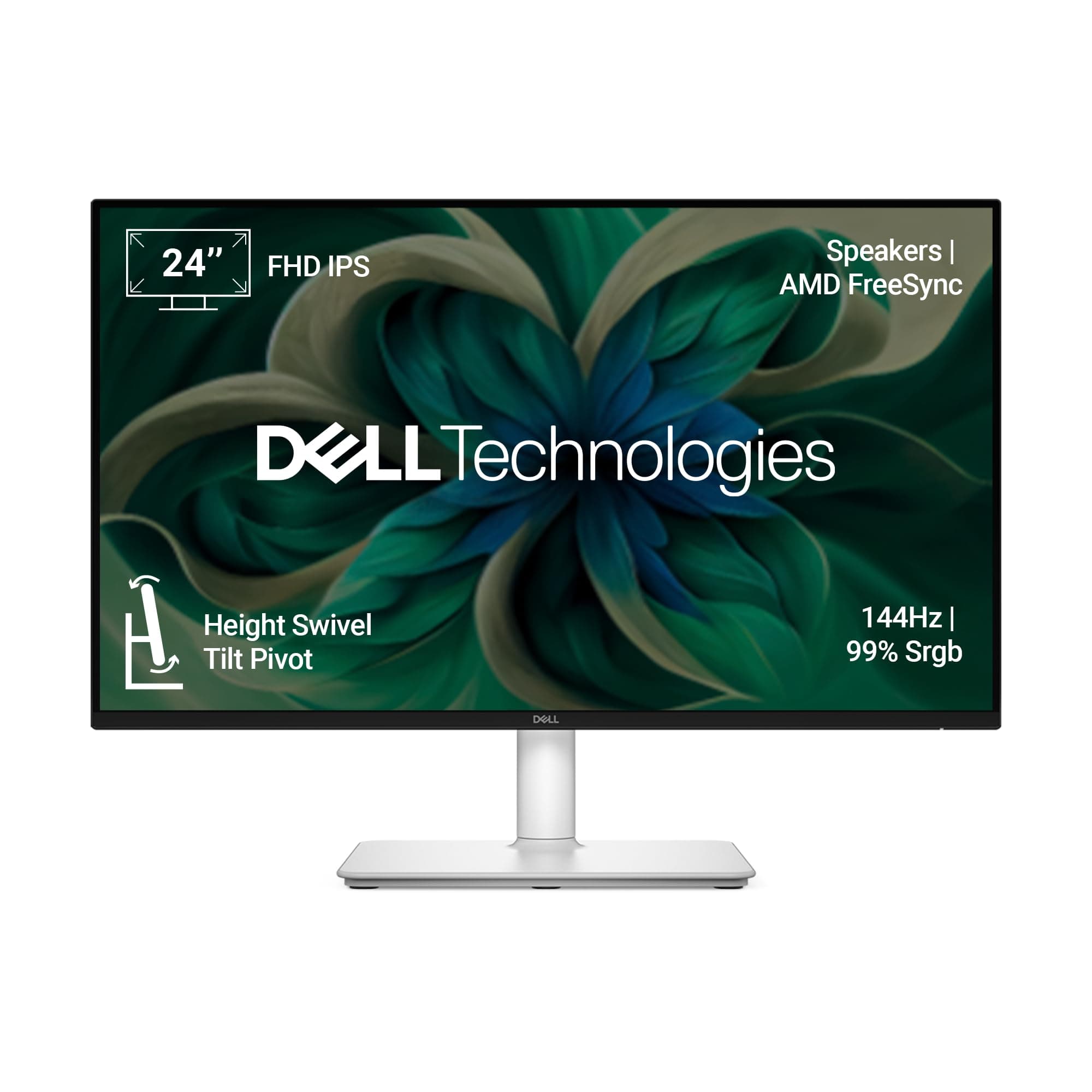 Dell S2425HSM 24"/60.45cm FHD Monitor, 144Hz Refresh Rate, IPS Panel, 1ms Response, Flicker-free, Contrast 1500:1, 2xHDMI, Built-in 6W Dual Speakers, ...