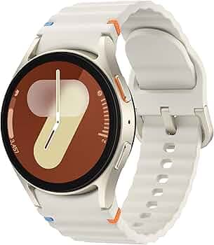 Samsung Galaxy Watch 7 (40mm, Cream, BT+LTE) with 3nm Processor | Dual GPS | Sapphire Glass & Armour Aluminum | 5ATM & IP68 | HR, SpO2, BP & ECG Monit...