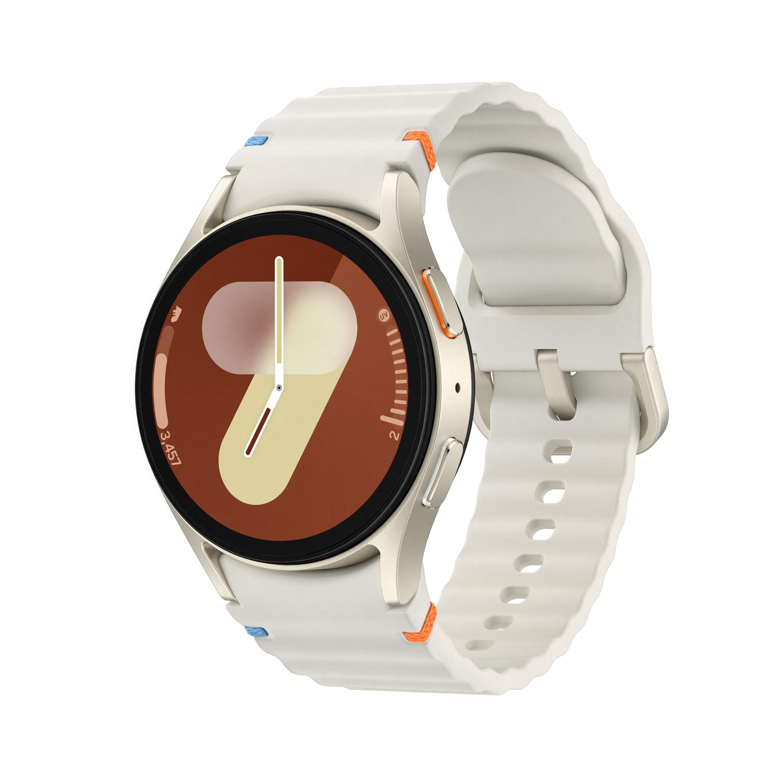 Samsung Galaxy Watch 7 (40mm, Cream, BT+LTE) with 3nm Processor | Dual GPS | Sapphire Glass & Armour Aluminum | 5ATM & IP68 | HR, SpO2, BP & ECG Monit...