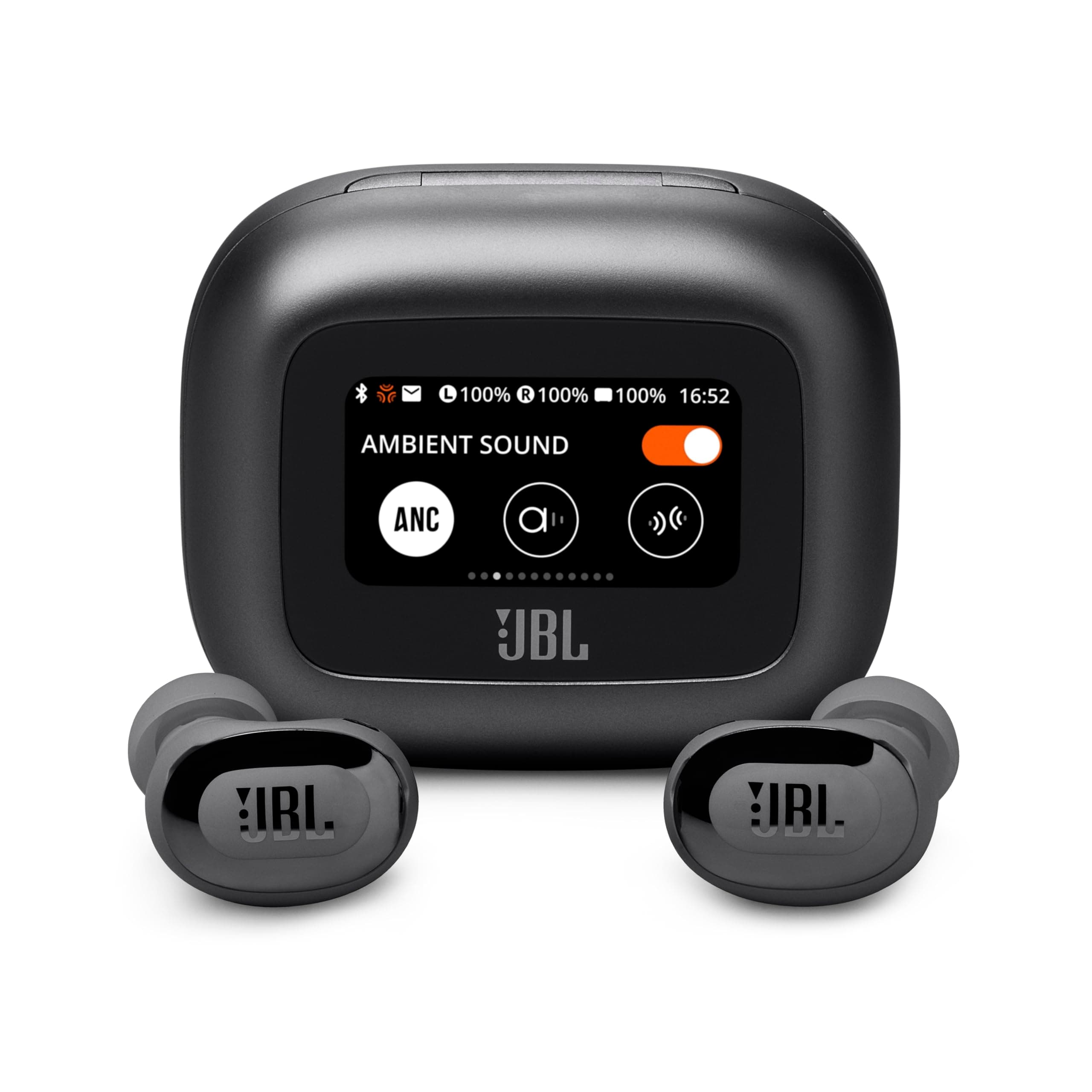 JBL New Launch Live Buds 3, Hi-Res Audio True ANC TWS, Smart Case with Touch Display, 40H Playtime, Wireless Charging, 6 Mic, Multipoint connection, I...