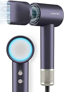 Caresmith Bloom Luxe Professional BLDC Hair Dryer | 110000 RPM BLDC Motor | 1700 Watts Hair Dryer | 2 speed with Hot and Cold Mode | Detachable Nozzle...