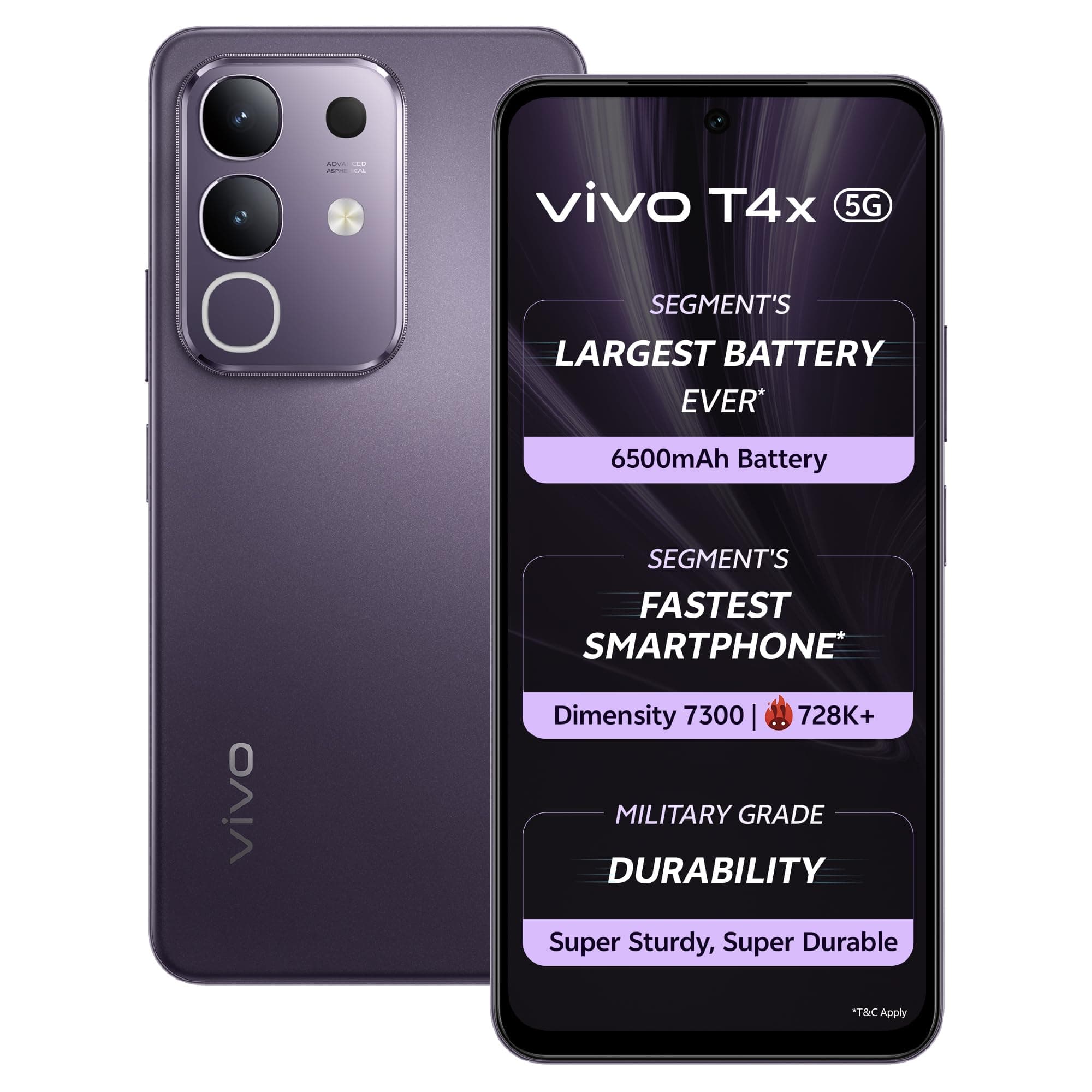 VIVO T4x 5G (Marine Blue, 8GB RAM + 256GB Storage)