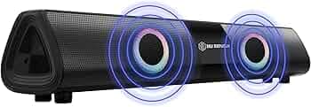 Nu Republic Party Box 20 Bluetooth Soundbar with X-Bass Technology, 52mm Dynamic Drivers, Upto 16 Hrs Playtime, Multiple RGB LED Lights, 20 W Output (...