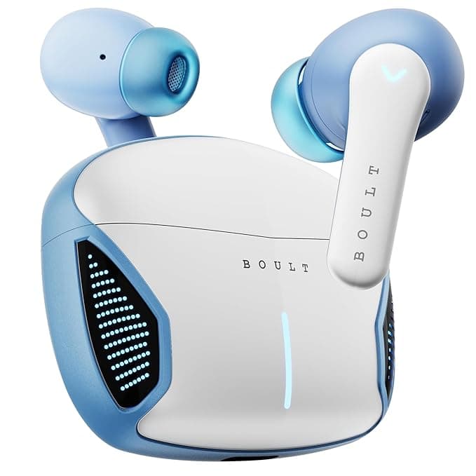 Boult Newly Launched Audio Z20 Gaming Wireless in Ear Earbuds with 50H Playtime, 4 Mics ENC, 45ms Low Latency Gaming, Breathing LEDs, Made in India, 1...