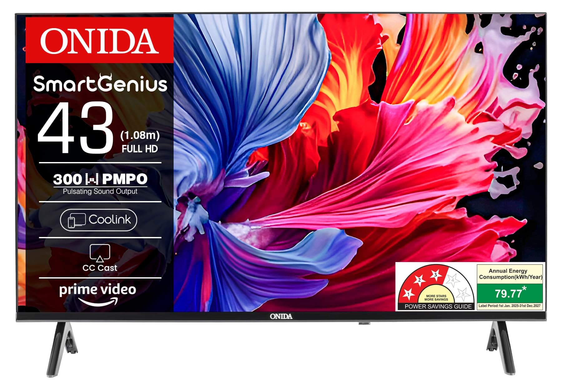 Onida 108 cm (43 inch) Full HD Smart TV 43ACF (Black)