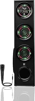 UIC-TWR-8102 Pro BASS Bluetooth Tower Speakers/Home Theatre/Party Speaker/Extreme Bass with 2 MIC Slot, Bluetooth, AUX, USB Port & Remote Control (90 ...