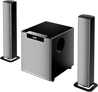 (Renewed) Philips MMS2220B 2.1 CH 120W Bluetooth Convertible Multimedia Soundbar/Speaker