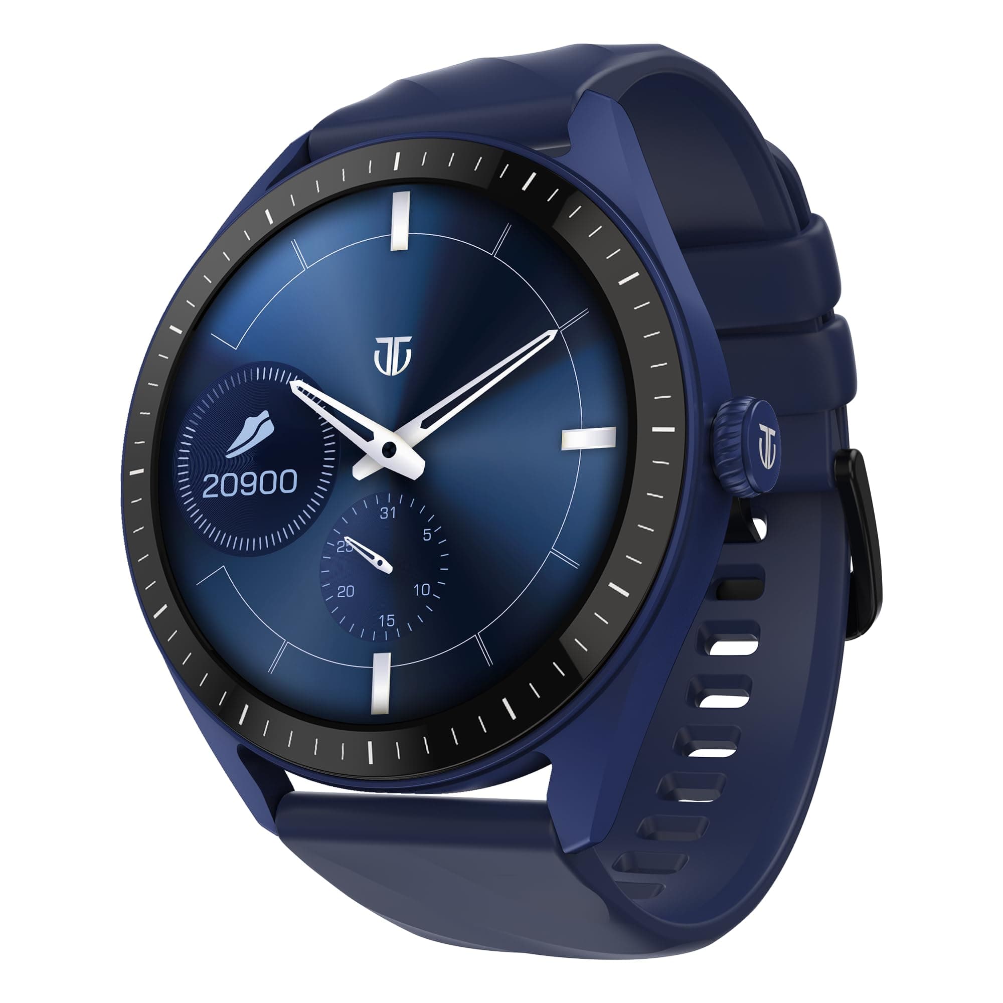Titan Crest 2.0 Smart Watch for Man & Women, 1.43" AMOLED Display, Silicone Strap, BT Calling, Tailored Activity Tracker, 100+ Sports Modes, Fast Char...
