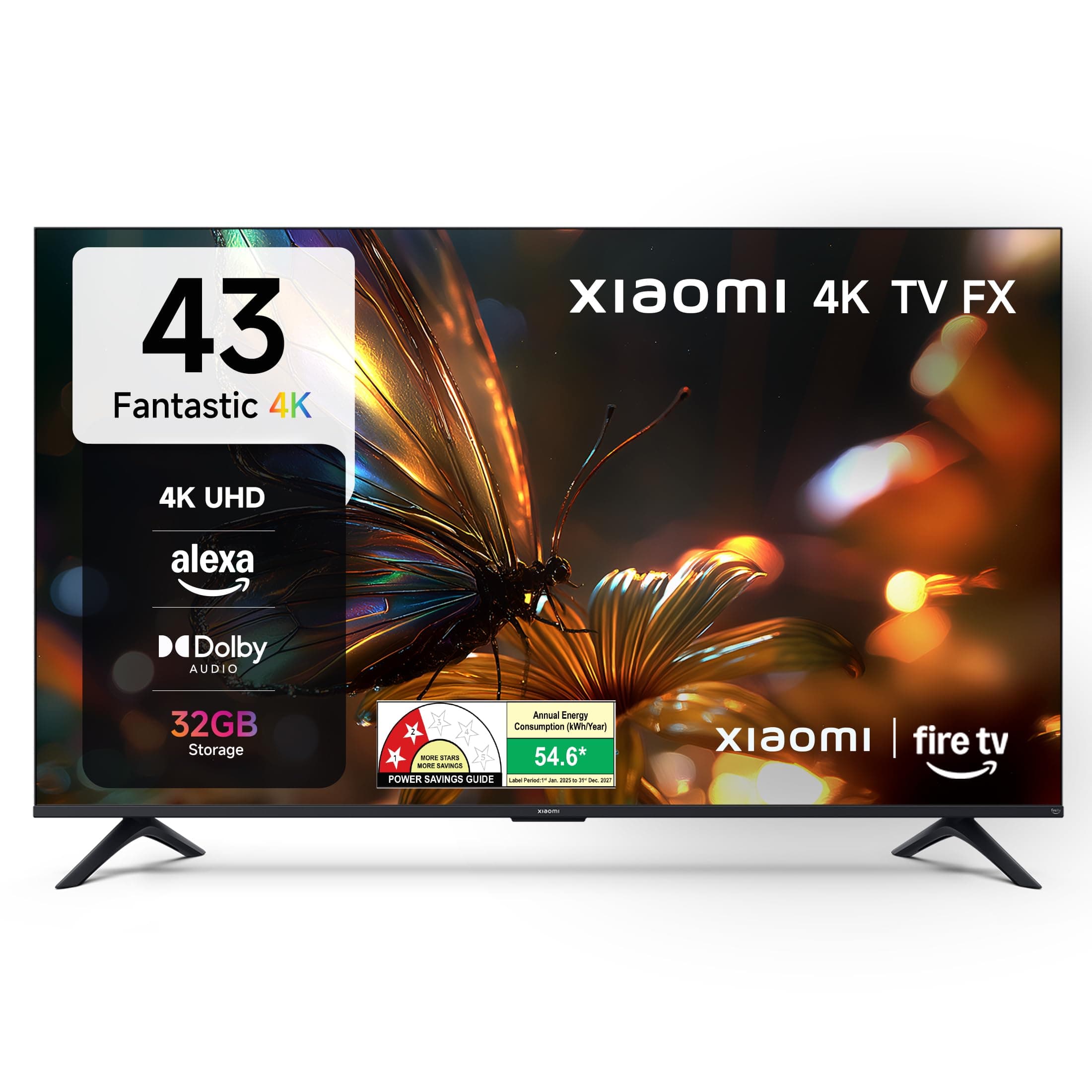 Xiaomi 108 cm (43 Inches) FX Series 4K Ultra HD Smart Fire TV L43MB-FIN