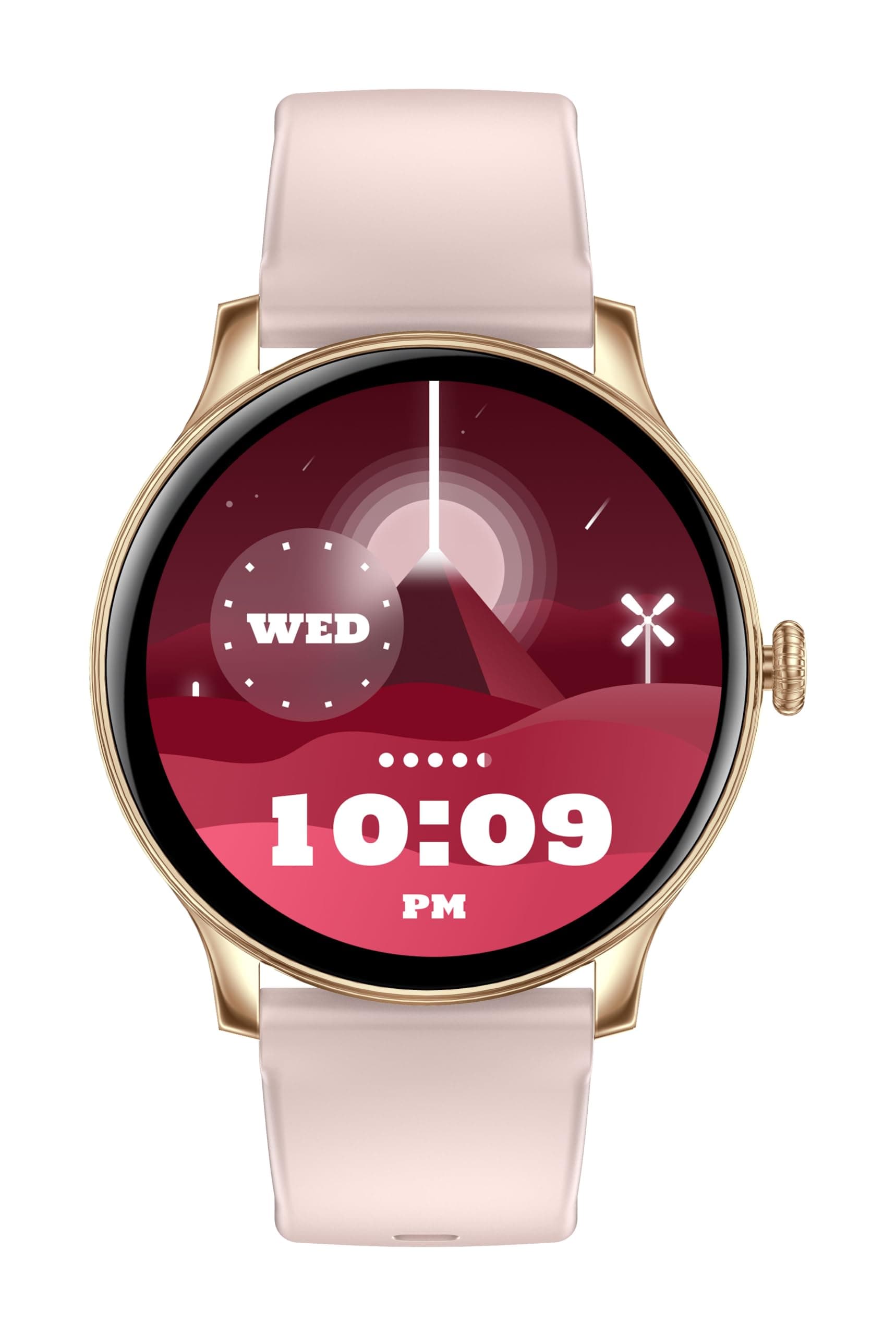 TIMEX iConnect Pro 1.38"(3.50 cm) Display with Functional Crown and BT Calling Smartwatch for Unisex - TWIXW1201T, Pink