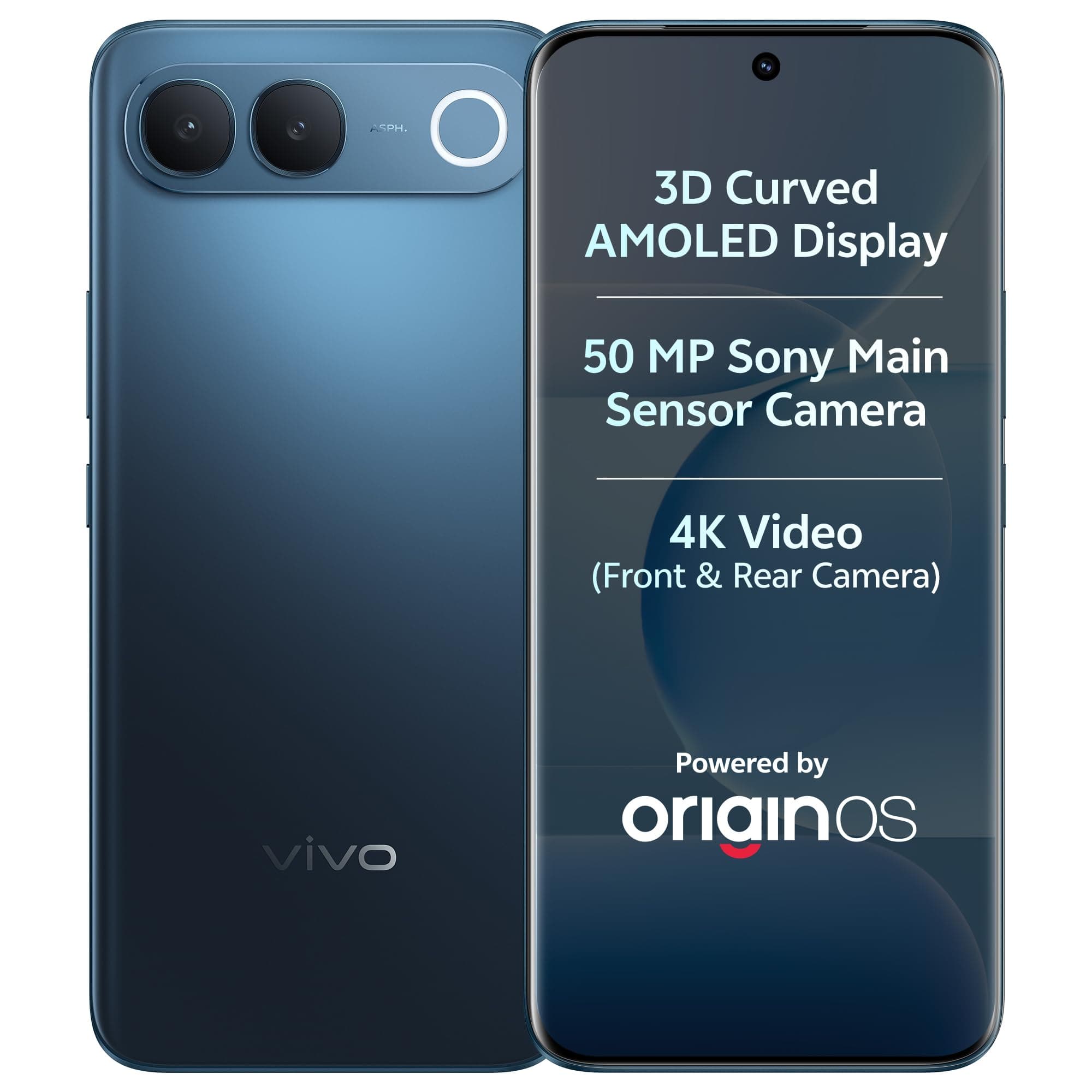 vivo S2 5G (Sapphire Blue, 8GB RAM, 128GB Storage) with No Cost EMI/Additional Exchange Offers | 50MP Sony Camera | 4K Video | 7050 mAh Battery | 3D C...