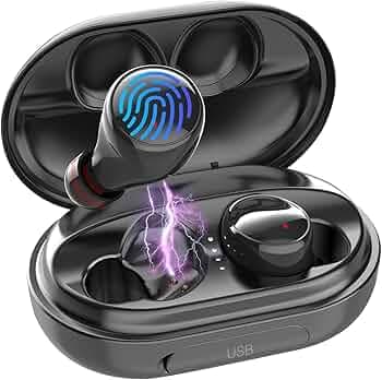 EDYELL Upgradated C5 TWS Earbuds,120Hrs Playtime Wireless Earbuds, IPX7 Waterproof Bluetooth Earphones, with 3500mAh Charging Case, HD Calling,Mirco U...