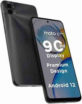 Moto E22s 4G (4GB RAM, 64GB Storage, Eco Black)| Expandable Upto 2TB | 16MP + 2MP | 8MP Front Camera | Mediatek Helio G37 Processor | Near Stock Andro...
