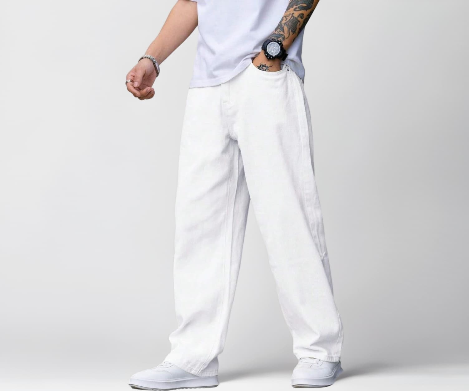 TAGAS Men Relaxed FIT Denim Jeans | Loose Jeans for Men | Mens Baggy Fit Denim Jeans Pant | MDJ-22