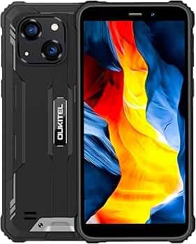 OUKITEL WP20 Pro Rugged Phone, Android 12, 20MP Dual Camera IP68 Waterproof Shockproof, Octa Core 4GB 64GB 6300mAh Battery, 5.93 Inch HD+, Dual SIM