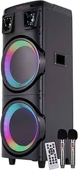 ZEBRONICS New Launch Buddy 400 Portable Party DJ Speaker with 220 Watts, Supports Bluetooth, USB, AUX, mSD, TWS, Voice Changing Wireless MIC, Karaoke ...