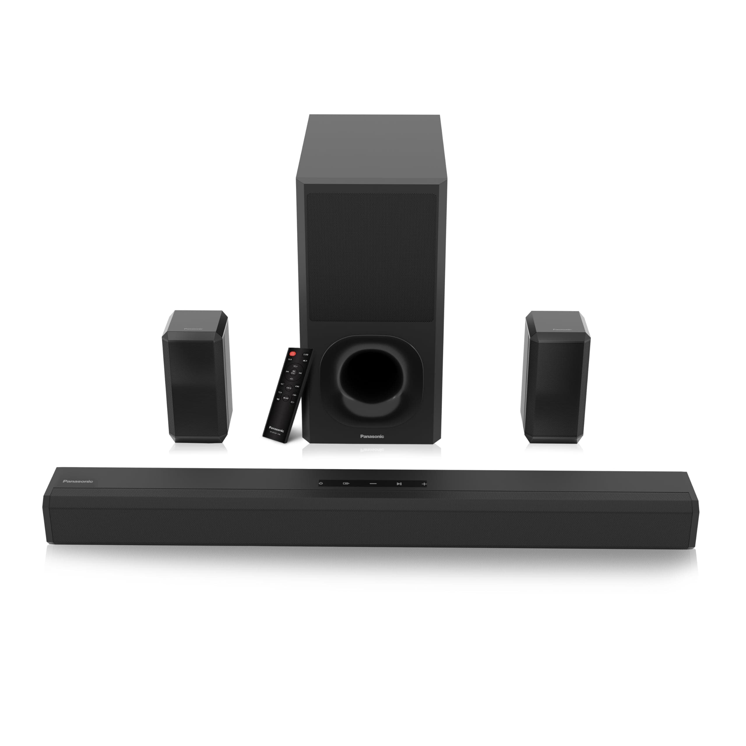 Panasonic 600W 5.1 Ch Sound Bar with 3D Surround Sound Speaker System, Dolby Digital Plus Touch Control,BT 5.3, USB,HDMI ARC,Optical,Aux with Remote C...