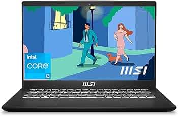 Modern 14, Intel 12th Gen. i3 1215U,36CM Laptop(8GB/512GB NVMe SSD/Windows 11 Home/UHD Graphic/Classic Black/1.4Kg),C12MO-1205IN