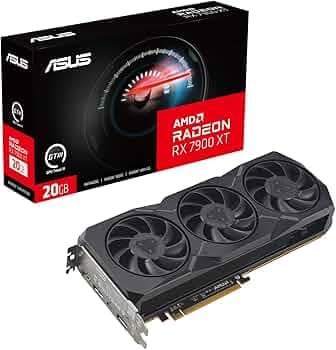 ASUS Radeon RX 7900 XT Gaming Graphics Card with 20GB GDDR6 memory, powered by AMD RDNA 3 architecture, AMD FidelityFX Super Resolution technology, Ra...