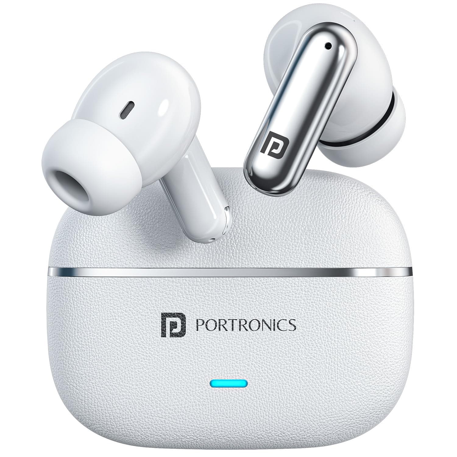 Portronics Twins One Plus in Ear TWS Earbuds with Game & Music Mode, Upto 30 Hours Playtime, 13mm Dynamic Driver, Soft Touch Control, Voice Assistant,...