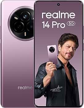realme 14 Pro 5G (Jaipur Pink, 8GB RAM, 128GB Storage) | 6.77" Curved OLED Display | 50MP Sony IMX882 OIS | 16MP Front Camera | 6000mAh Battery | Dime...