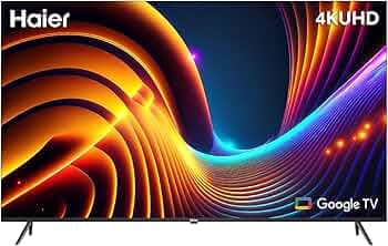 Haier 109 cm (43 inches) 4K Ultra HD Smart LED Google TV L43FG (Silver)