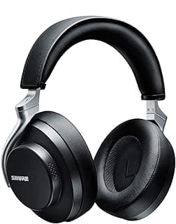 Shure AONIC 50 Bluetooth Wireless Over Ear Headphones with Mic (Black), (SBH2350-BK-EFS)