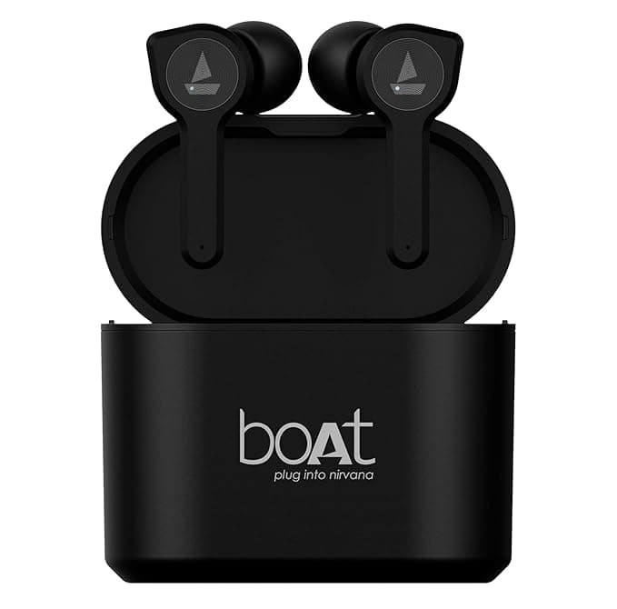 boAt Airdopes 402 Bluetooth Truly Wireless in Ear Earbuds with Mic (Active Black) In-Ear