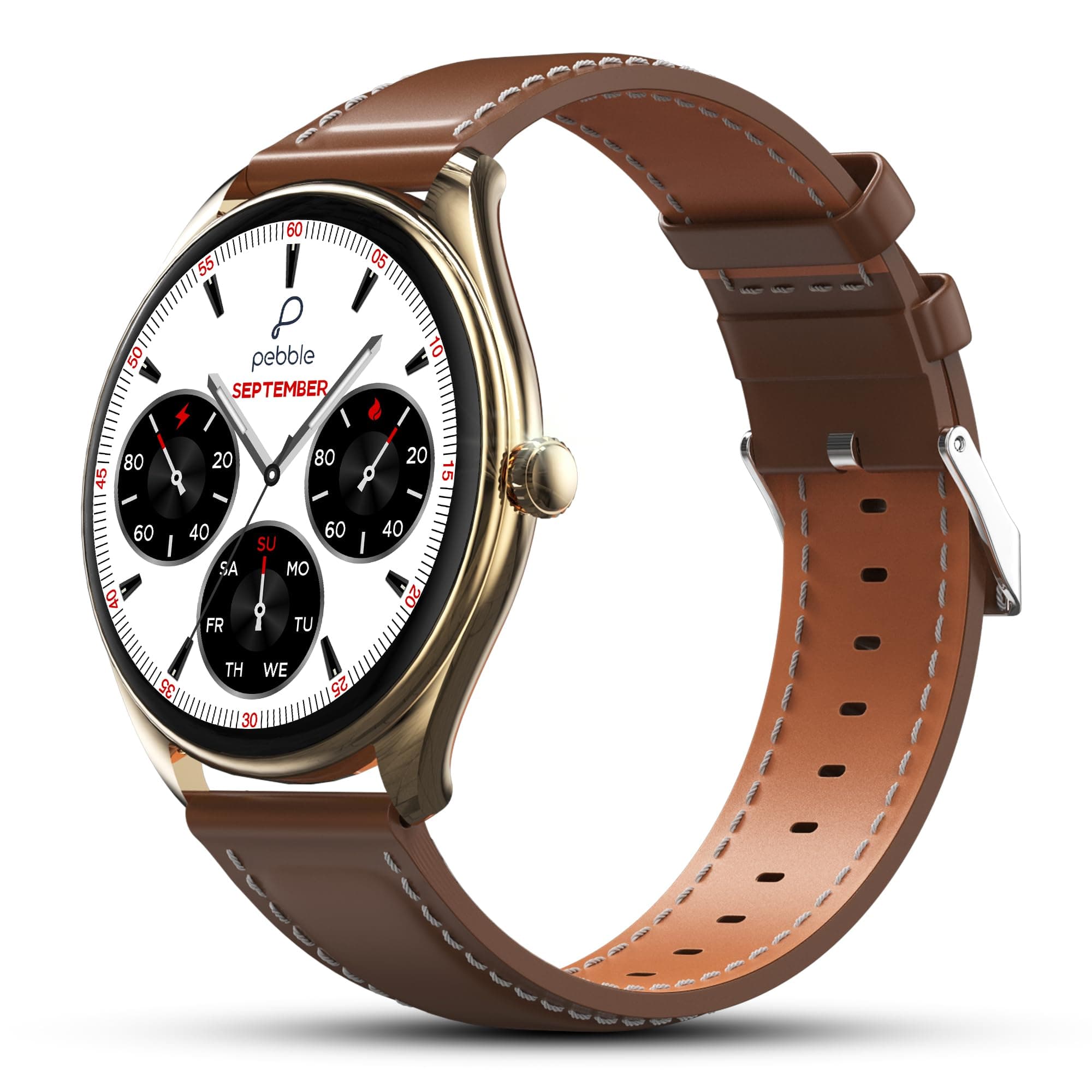 Pebble Royale Legend 1.43" AMOLED Display, Slimmest Design, Bluetooth Calling, Premium Built, Always On Display, Multi Sports Mode, Health Suite, Smar...